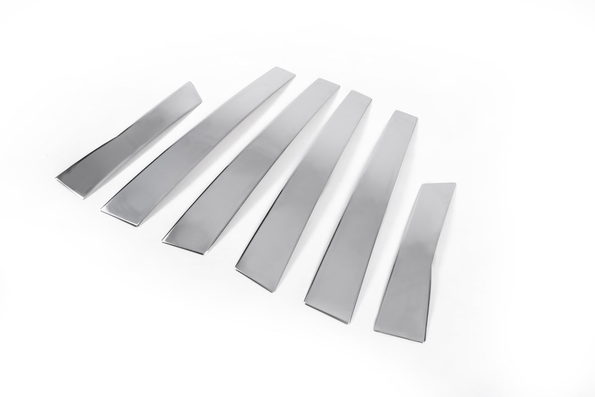 Stainless Steel Door Pillar Trim (6 pcs) for Volkswagen Passat B5 1997-2005 - image 2