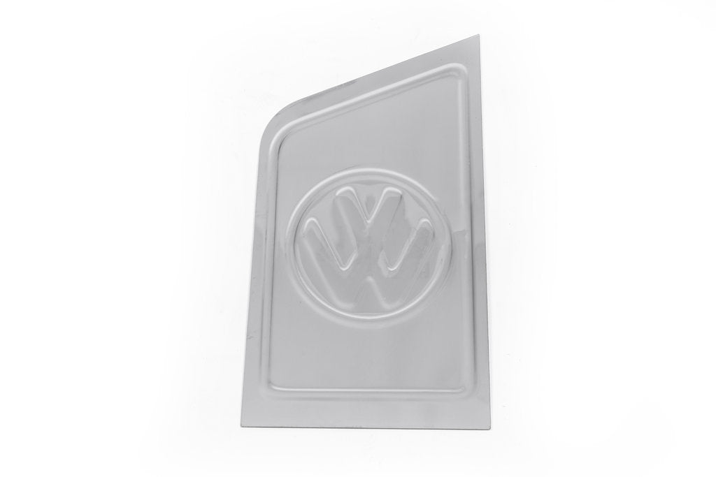 Fuel Cap Cover with VW Logo (Carmos, Stainless Steel) for Volkswagen T5 Transporter 2003-2010 - image 2