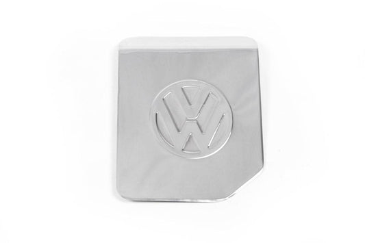 Overlay for a tank with a logo (Carmos, stainless steel) for Volkswagen T4 Transporter - Reelken Auto