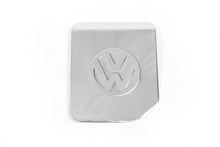 Fuel tank cover with logo (Carmos, stainless steel) for Volkswagen T4 Transporter 1990-2003 - image 1