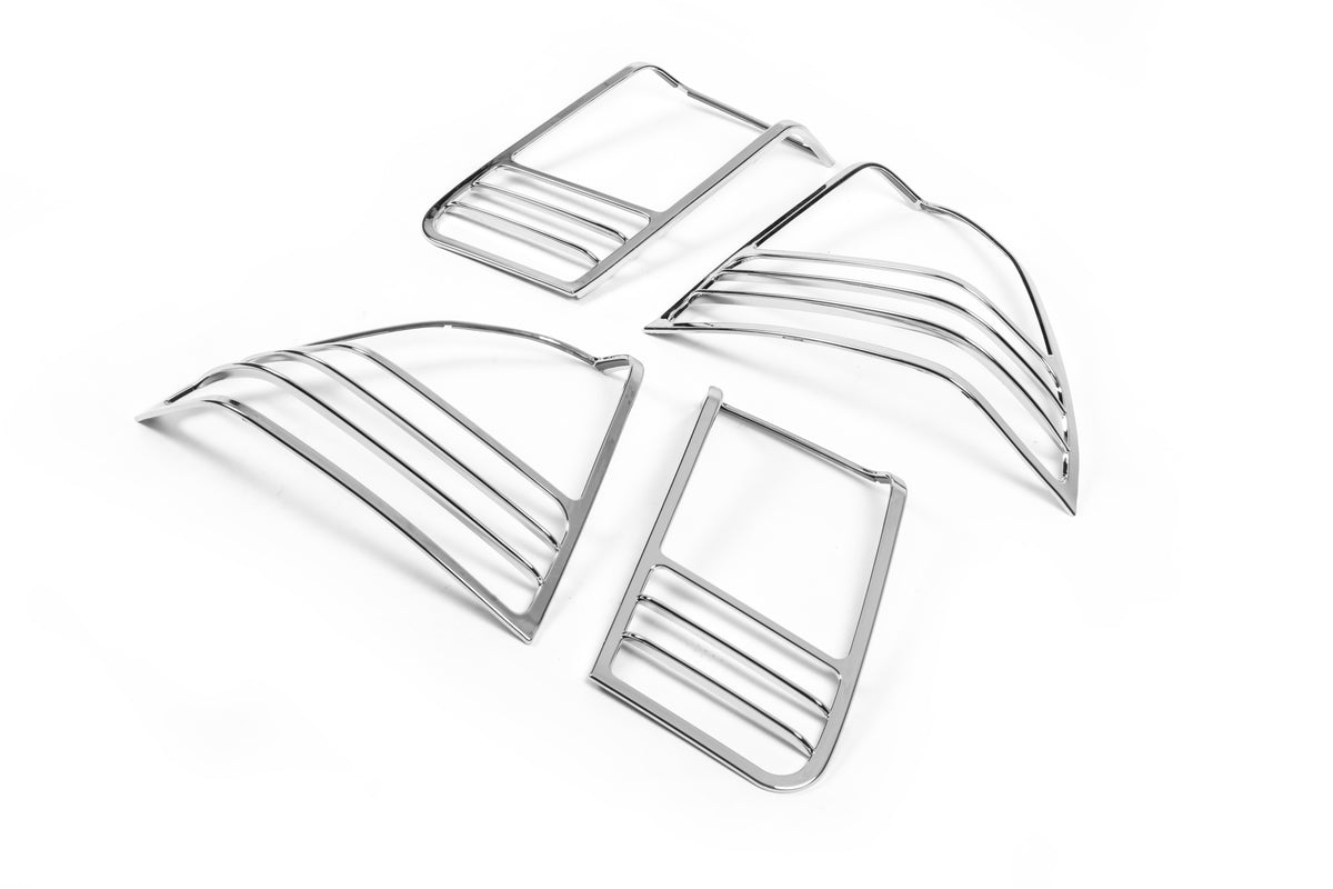 Chrome Tail Light Covers (2 pcs, plastic) for Honda Civic Sedan VII 2001-2006 - image 2