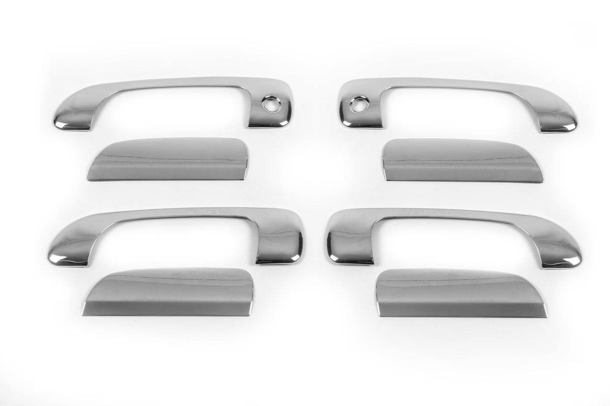 Pads for handles (8 pieces, stainless steel) for Honda Civic Sedan VII 2001-2006 - Reelken Auto