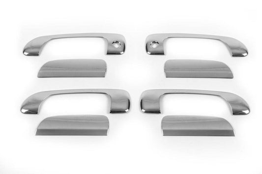 Pads for handles (8 pieces, stainless steel) for Honda Civic Sedan VII 2001-2006 - Reelken Auto