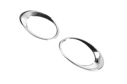 Chrome Fog Light Covers 2013-2018 (2 pcs, Stainless Steel) for Ford Custom 2013-2022 - image 2