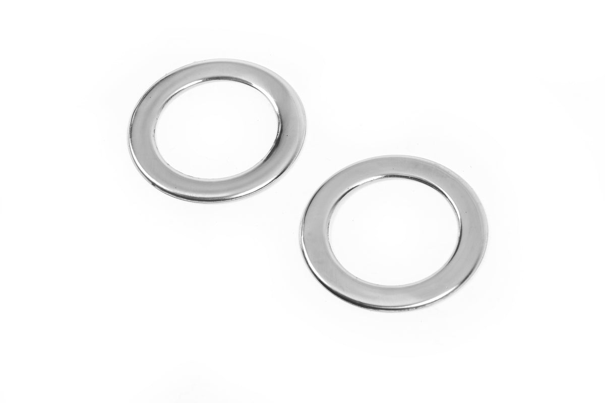 Chrome Turn Signal Covers (2 pcs, Stainless Steel) for Ford Courier 2014-2023 - image 1