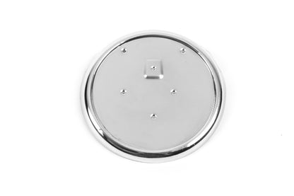 Chrome front emblem holder (stainless steel) for Fiat Doblo II 2010-2022 - image 3