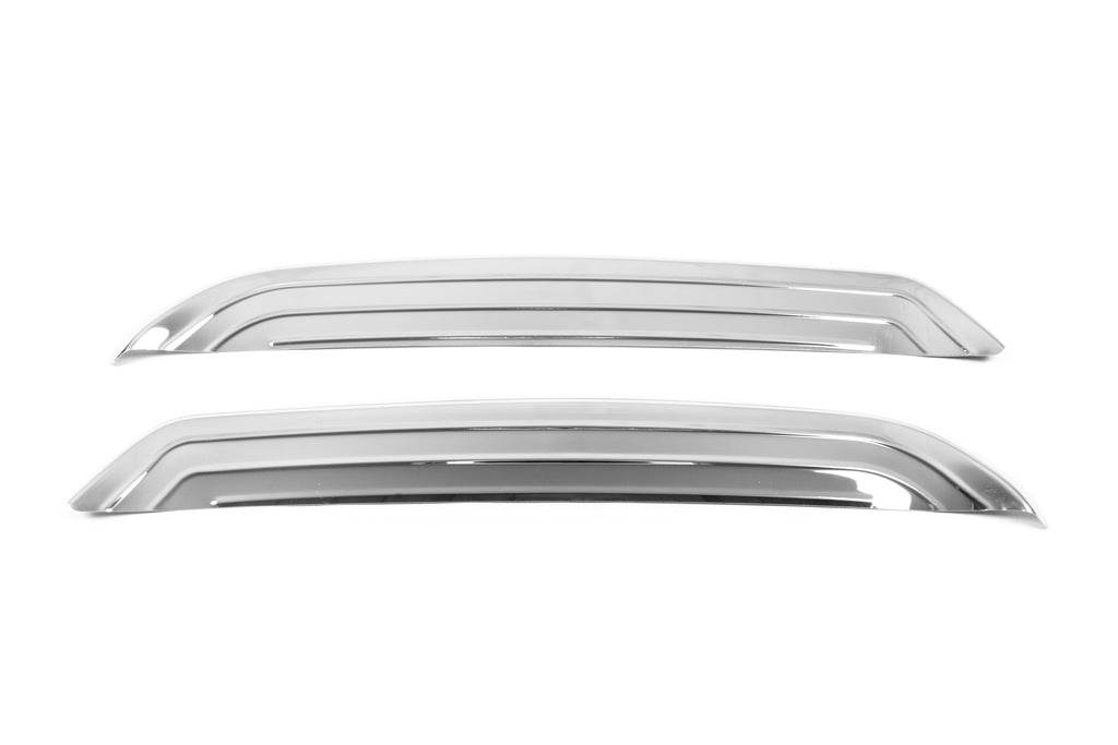 Covers on the end of the rear bumper (2017-2021, stainless steel) for Nissan Qashqai 2014-2021 - Reelken Auto