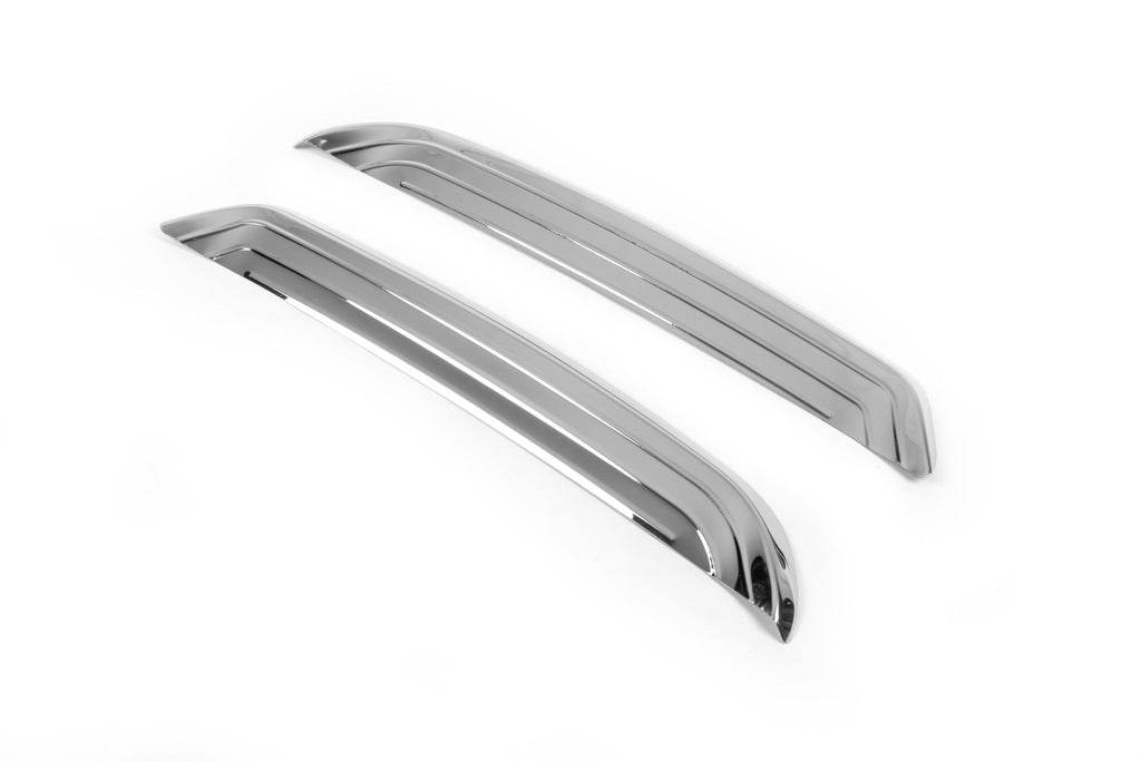 Covers on the end of the rear bumper (2017-2021, stainless steel) for Nissan Qashqai 2014-2021 - Reelken Auto