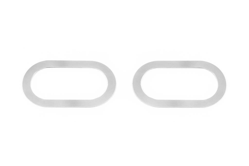 Stroke indicator (2 pcs, stainless steel) for Nissan Qashqai 2007-2010 - Reelken Auto