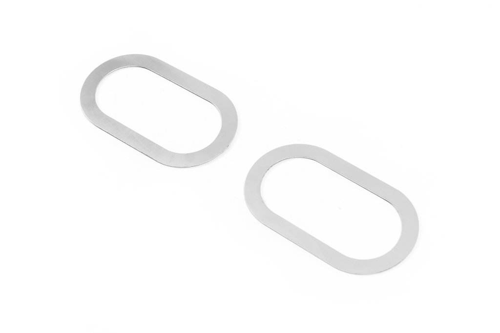 Stroke indicator (2 pcs, stainless steel) for Nissan Qashqai 2007-2010 - Reelken Auto