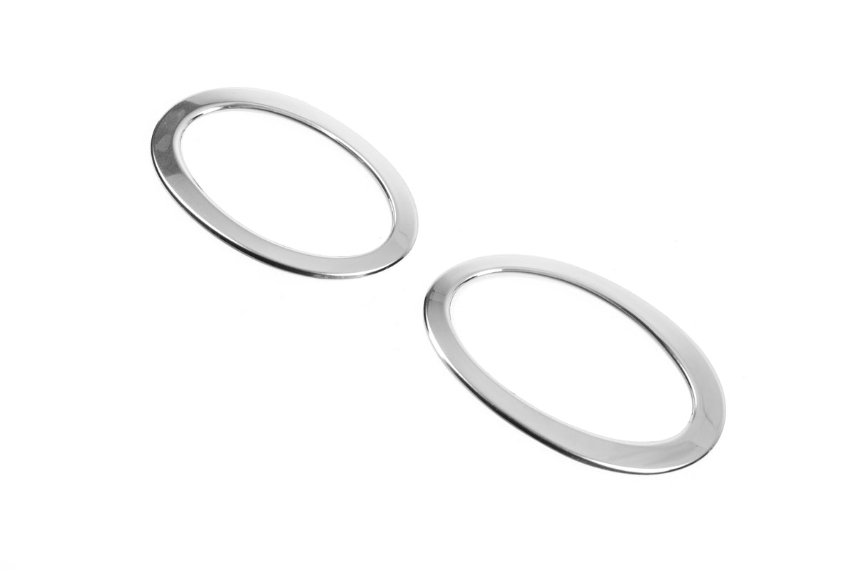 Fog light trims outer only (2 pcs, stainless steel) for Nissan Qashqai 2010-2014 - image 7