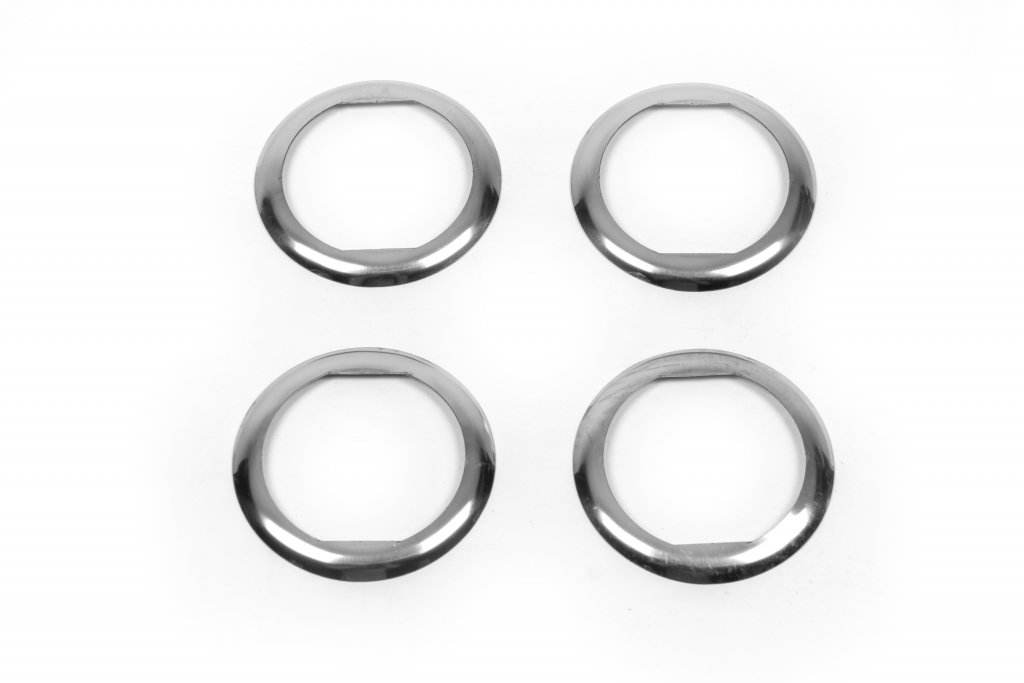 The stroke of the salon blowouts (4 pieces, stainless steel) for Dacia Duster 2008-2018 - Reelken Auto