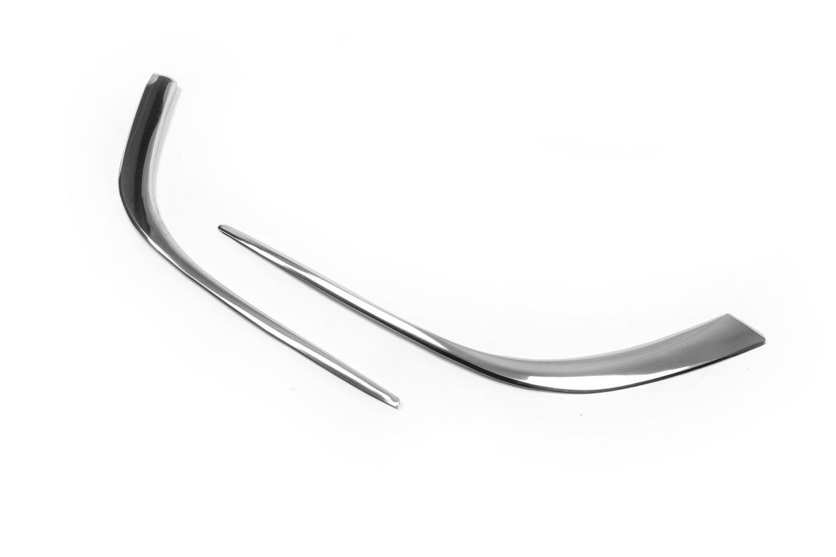Overlays on foglights (2 PCs, stainless steel) for Opel Astra J 2009-2015 - image 1