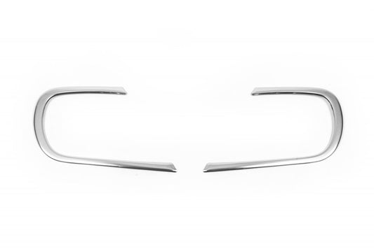 Fog light covers (2 pcs, stainless steel) for Dacia Duster 2018-2024 - image 2
