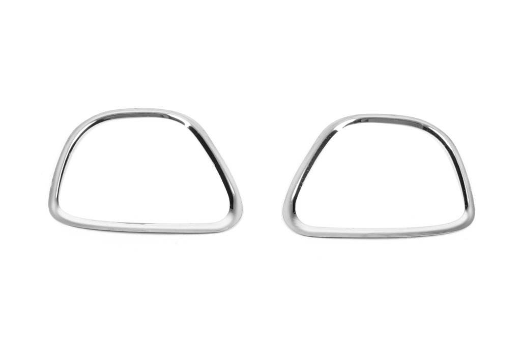 Covers for fog lights 2010-2013 (2 pcs., stainless steel) for Dacia Duster 2008-2018 - Reelken Auto