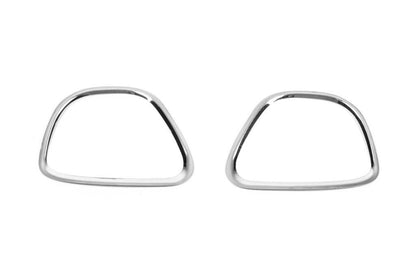 Covers for fog lights 2010-2013 (2 pcs., stainless steel) for Dacia Duster 2008-2018 - Reelken Auto