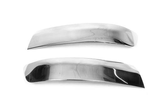 The corners on the front bumper (2 PCs, stainless steel) for Volkswagen T5 Transporter 2003-2010 - image 2