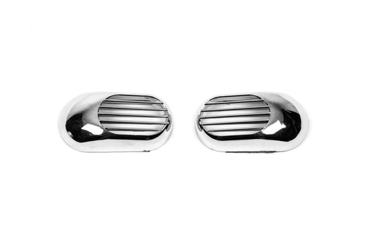 Oval Side Indicator Grille (2 pcs, ABS) for Renault Trafic 2015- - image 1