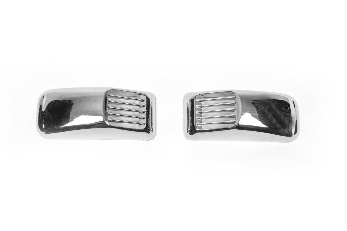 Chrome Covers for Side Repeaters Rectangle (2 pcs, ABS) for Volvo V40 2012- - image 1