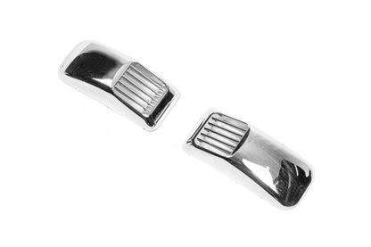 Chrome Covers for Side Repeaters Rectangle (2 pcs, ABS) for Nissan Sunny 1990-1995 - image 2