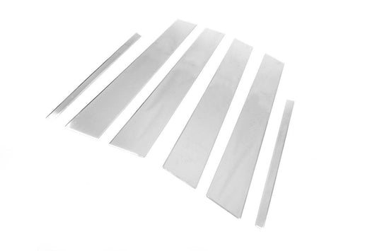 Door pillar molding (6 pieces, stainless steel) for Skoda Octavia III A7 2013-2019 - Reelken Auto