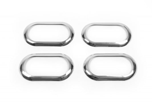 Chrome Covers for Interior Door Handles Carmos (4 pcs, Stainless Steel) for Renault Megane II 2004-2009 - image 2