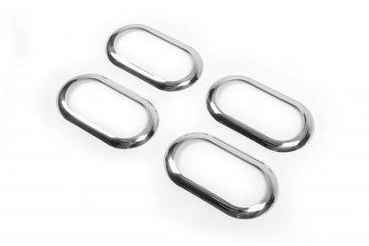 Chrome Covers for Interior Door Handles Carmos (4 pcs, Stainless Steel) for Renault Megane II 2004-2009 - image 3