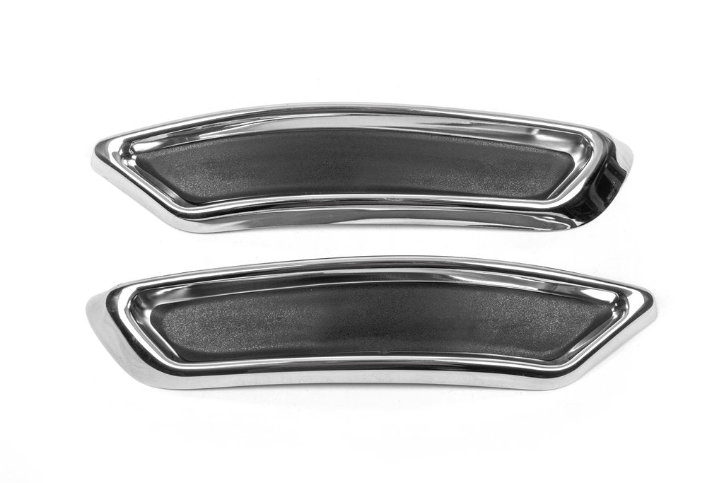 Exhaust tip covers imitation SD/SW (2015-2018, 2 pcs, stainless steel) for Volkswagen Passat B8 2015-2023 - image 5