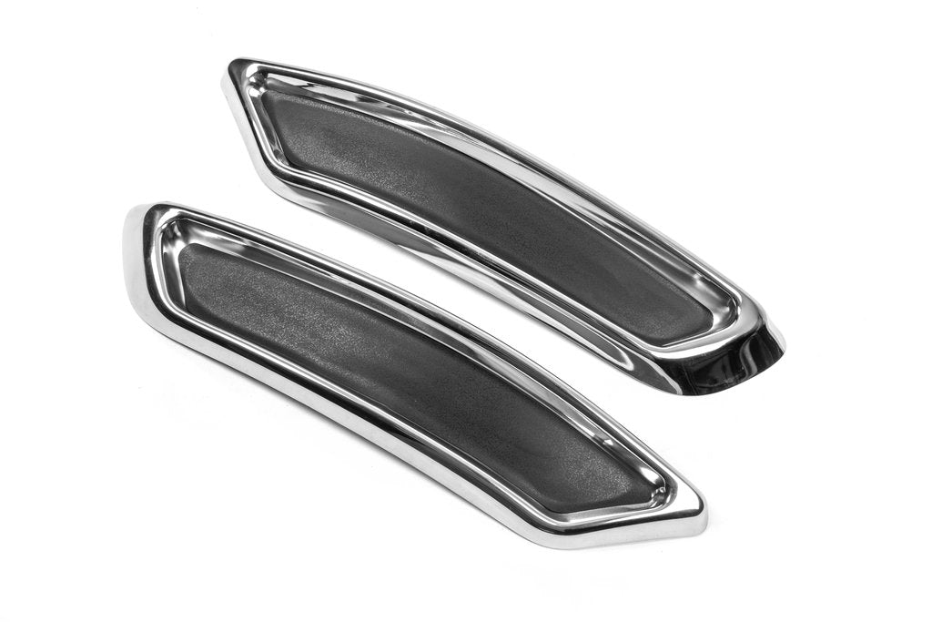 Exhaust tip covers imitation SD/SW (2015-2018, 2 pcs, stainless steel) for Volkswagen Passat B8 2015-2023 - image 6