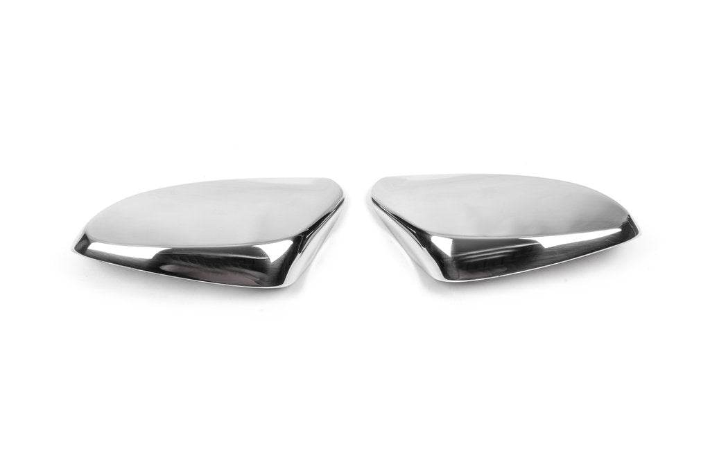 Covers for mirrors without repeater (2 PCs, stainless.) for Hyundai Elantra (MD/UD) 2011-2015 - Reelken Auto