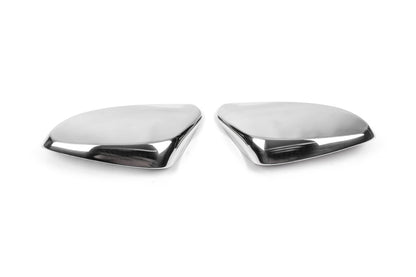 Mirror covers without indicator (2 pcs, stainless steel) for Hyundai Elantra (MD/UD) 2011-2015 - image 4
