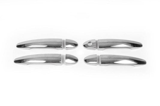 Pads on handles (4-piece, stainless steel) for BMW 5 series E-60/61 2003-2010 - Reelken Auto
