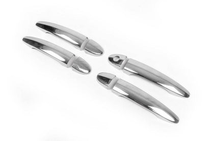 Pads on handles (4-piece, stainless steel) for BMW 5 series E-60/61 2003-2010 - Reelken Auto