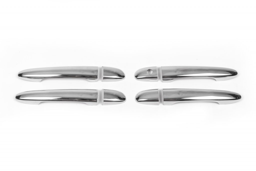 Chrome Door Handle Covers (4 pcs, Stainless Steel) for Mazda 2 2007-2014 - image 4