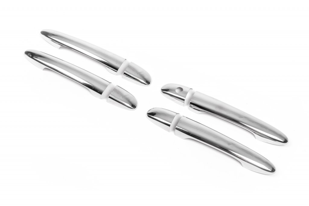 Chrome Door Handle Covers (4 pcs, Stainless Steel) for Mazda 2 2007-2014 - image 5