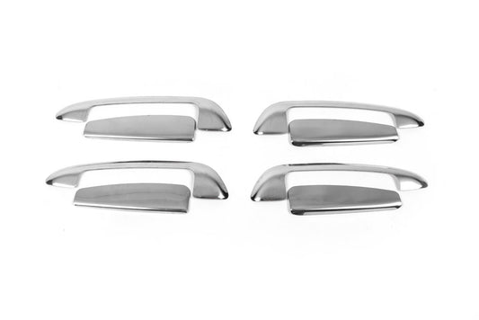 Chrome door handle covers with upper part (4-door, stainless steel) for Fiat Punto Grande/EVO 2006-2018 - image 2