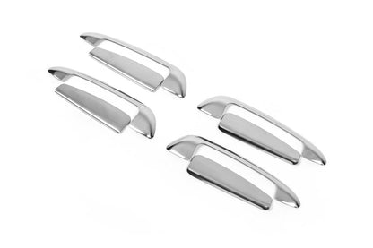Chrome door handle covers with upper part (4-door, stainless steel) for Fiat Punto Grande/EVO 2006-2018 - image 3
