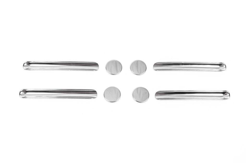 Pads on handles (4-piece, stainless steel) for Jeep Cherokee/Liberty 2007-2013 - Reelken Auto