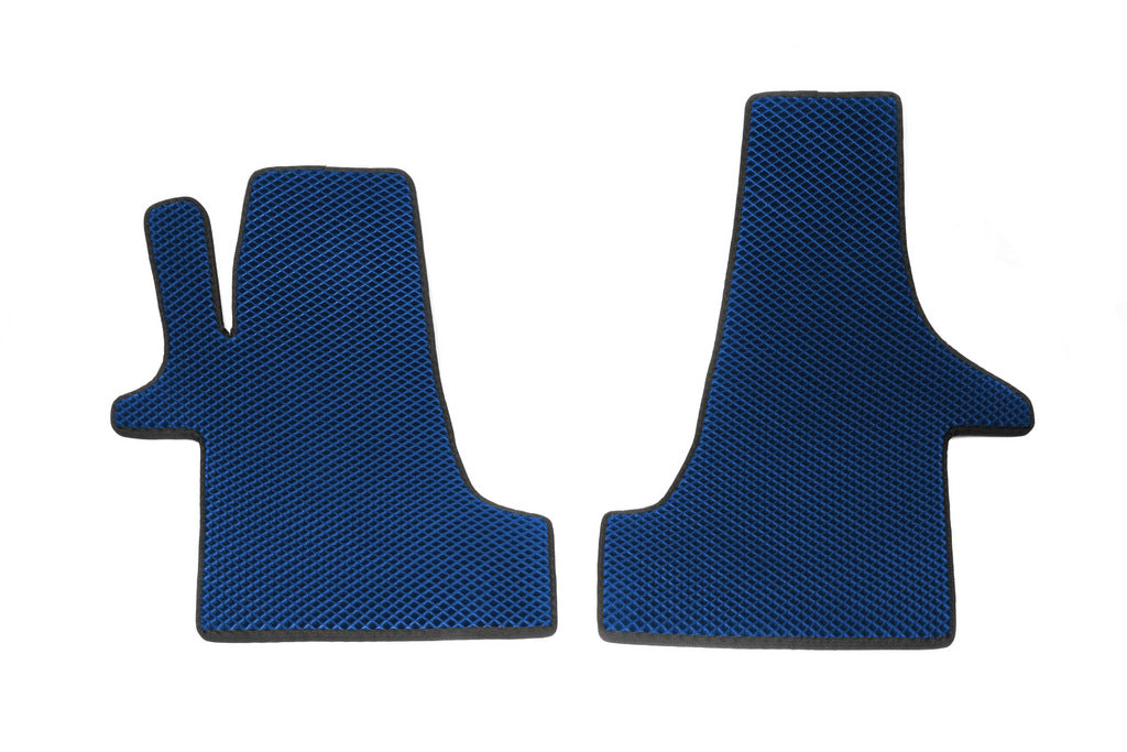 EVA Floor Mats (Blue, Front, for 2+1) for Volkswagen T6 2015-2024 - image 1