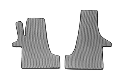 EVA Floor Mats (grey, front, for 2 + 1) for Volkswagen T5 Transporter 2003-2010 - image 1
