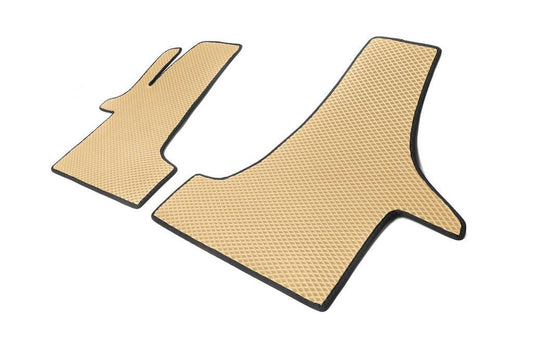 EVA mats (Beige, front, for 2+1) for Volkswagen T5 Multivan 2003-2010 - Reelken Auto