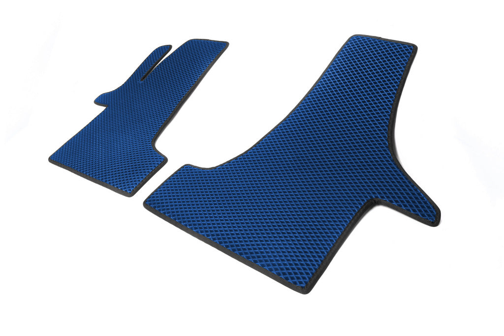 EVA Floor Mats (Blue, Front, for 2+1) for Volkswagen T6 2015-2024 - image 2