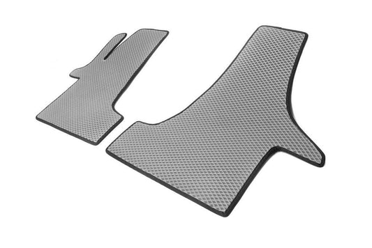 EVA floor mats (gray, front, for 2 + 1) for Volkswagen T5 2010-2015 - Reelken Auto