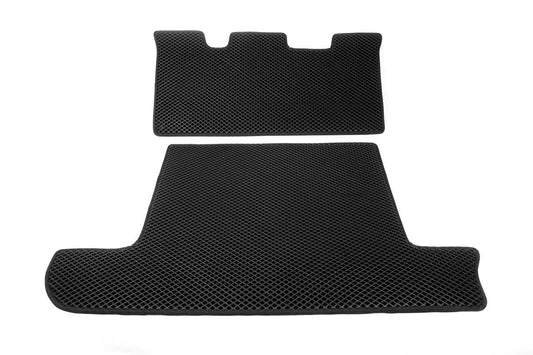 Luggage comp. floor covering 2 PC Black (EVA, 7 seats) for Toyota Land Cruiser 100 - Reelken Auto