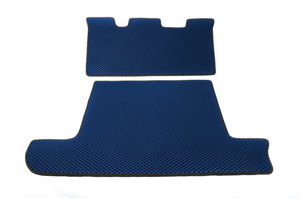 Trunk mat 2 pcs. Blue (EVA, 7 seats) for Toyota Land Cruiser 100 - Reelken Auto