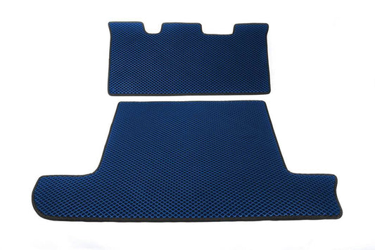 Trunk mat 2 pcs. Blue (EVA, 7 seats) for Toyota Land Cruiser 100 - Reelken Auto