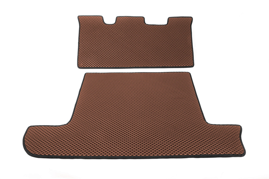 Trunk Mat 2 pcs Brick Red (EVA, 7 seats) for Toyota Land Cruiser 100 1998-2007 - image 1