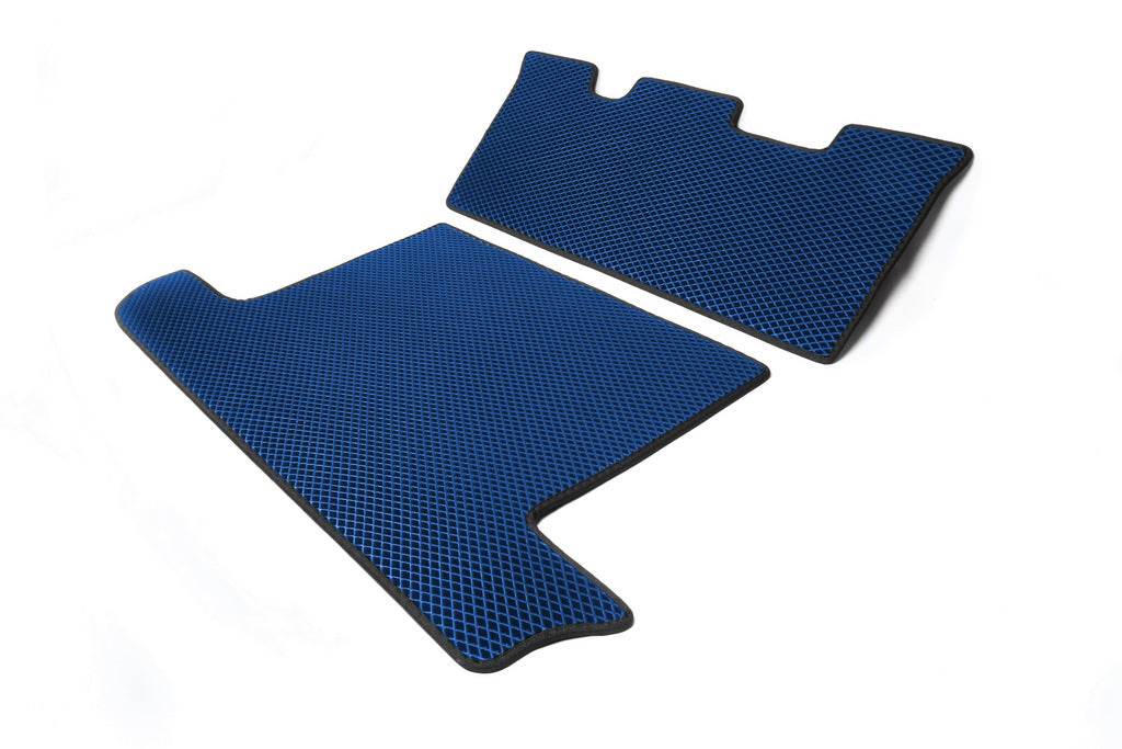 Trunk mat 2 pcs. Blue (EVA, 7 seats) for Toyota Land Cruiser 100 - Reelken Auto