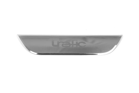 Chrome bar above the number (one-door, lower, stainless steel) for Renault Trafic 2001-2015 - image 2