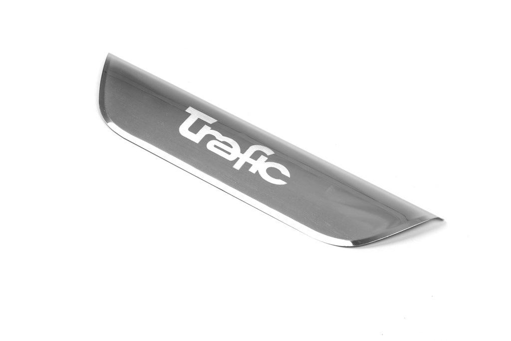 Chrome bar above the number (one-door, lower, stainless steel) for Renault Trafic 2001-2015 - image 3